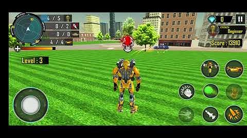 Bee Robot Car Transformation Game: Robot Car Games||Android Game Play|| Part-1
