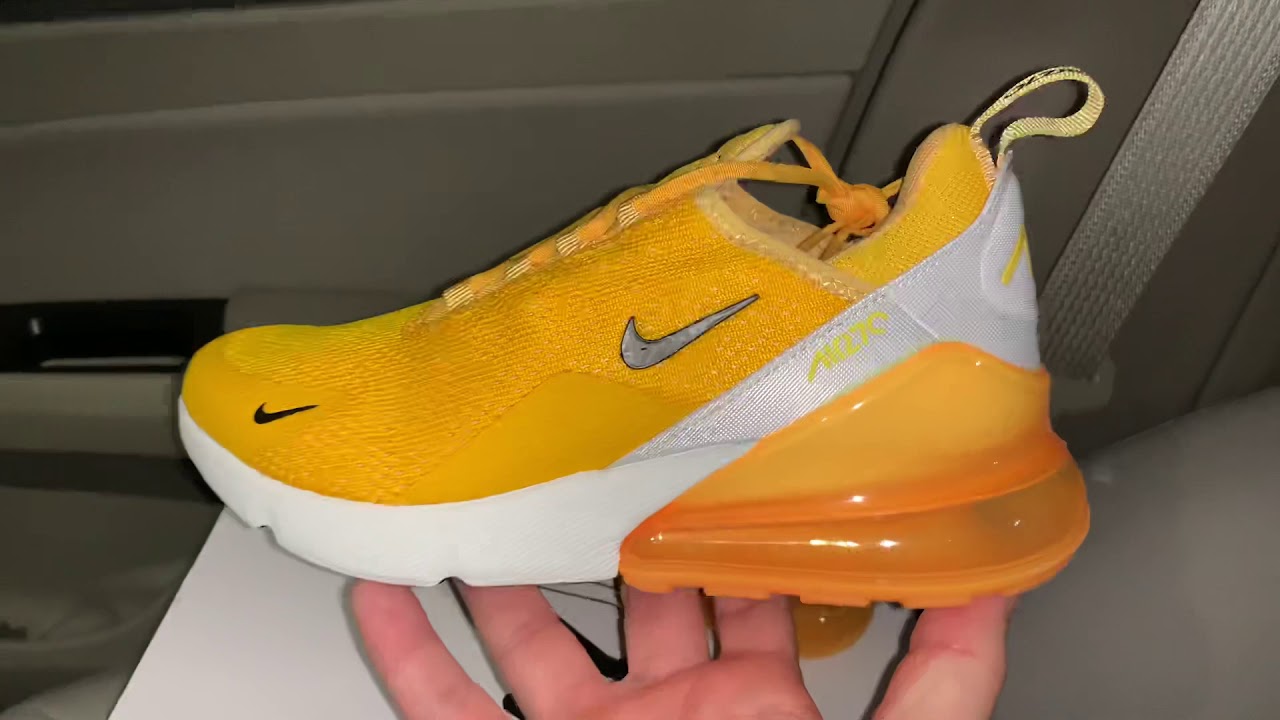 nike women's air max 270 university gold