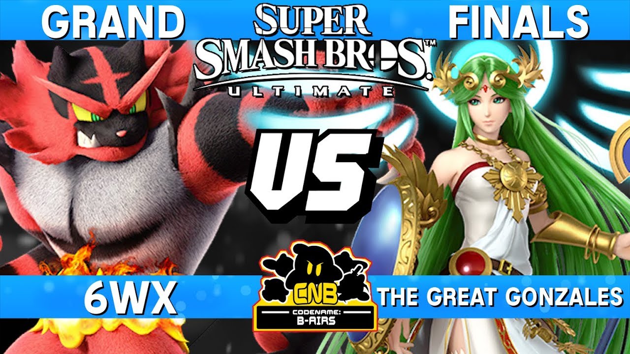 Smash Ultimate Tournament Grand Finals - 6WX (Incineroar) vs The Great Gonzales (Palutena) - CNB 175