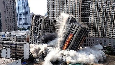 Best Building Demolition Compilation 2019 - Controlled Explosion