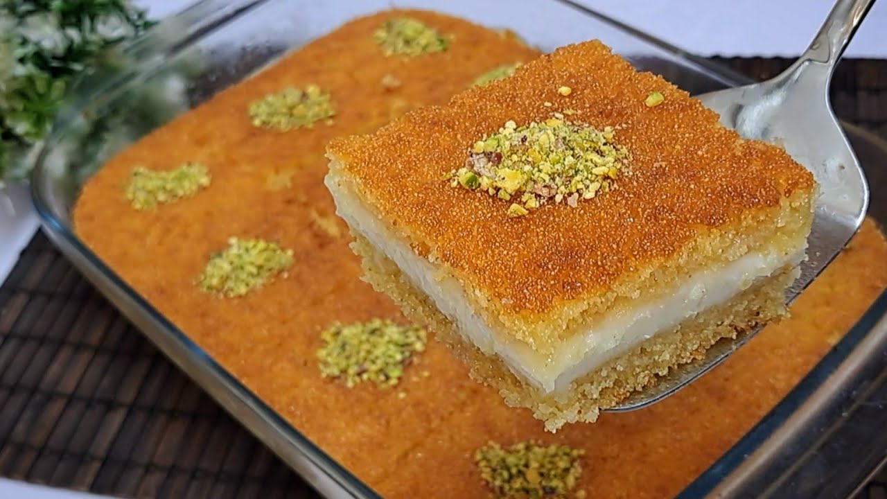 Басбуса со сливками, приготовленная до совершенства! Простой рецепт, который поразит вас своей из...