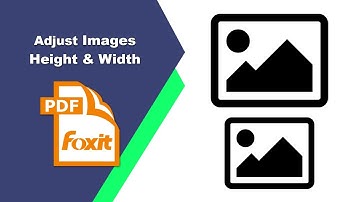 How to adjust images height and width in a pdf file in Foxit PDF Editor
