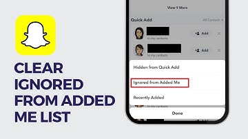 How to Clear "Ignored From Added Me" list on Snapchat | Snapchat Tips 2023