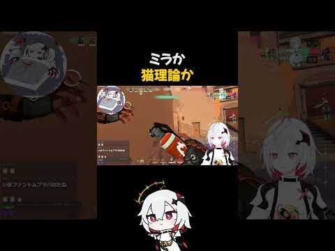 ミラか、猫理論か #vtuber  #valorant  #切り抜き #shorts #ミラ