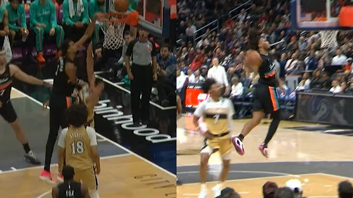 Wemby misses 180 dunk then Stephon Castle windmill dunks with defender right there 😂