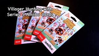 Villager Hunting with Series 5 Amiibo Cards