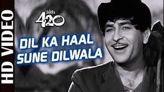 Dil Ka Haal Sune Dilwala - HD VIDEO | Raj Kapoor | Shree 420 | Manna Dey | Best Old Hindi Songs Resimi