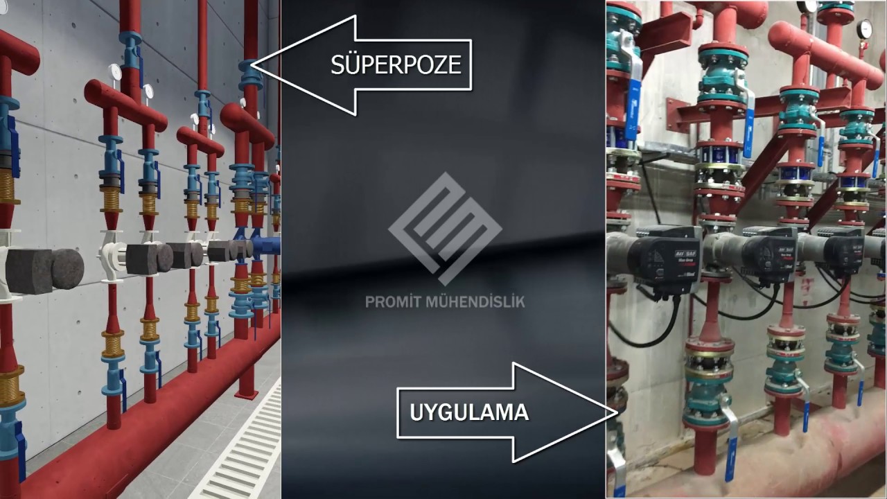 MEP TASARIM - TEKNOPARK KAZAN DAİRESİ  MEKANİK SÜPERPOZE VE UYGULAMA AŞAMASI