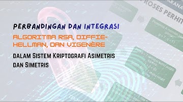Perbandingan dan Integrasi Algoritma RSA, Diffie Hellman, dan Vigenère dalam Sistem Kriptografi