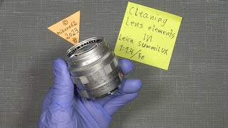 Stiff focus ring In Leica Summilux 1:1.4/50 Leitz Wetzlar Germany
