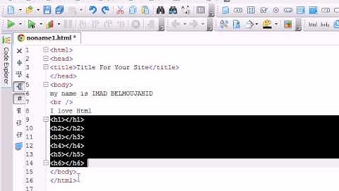 دورة Html - الحلقة 2 العناصر و الوسوم