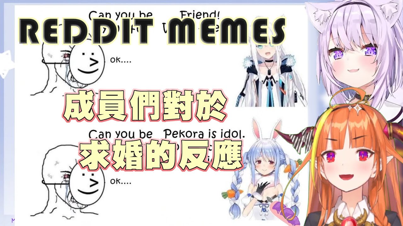 【迷因鑑賞】holo成員對求婚的反應，這隻貓不只接受還希望你對他尻尻?!