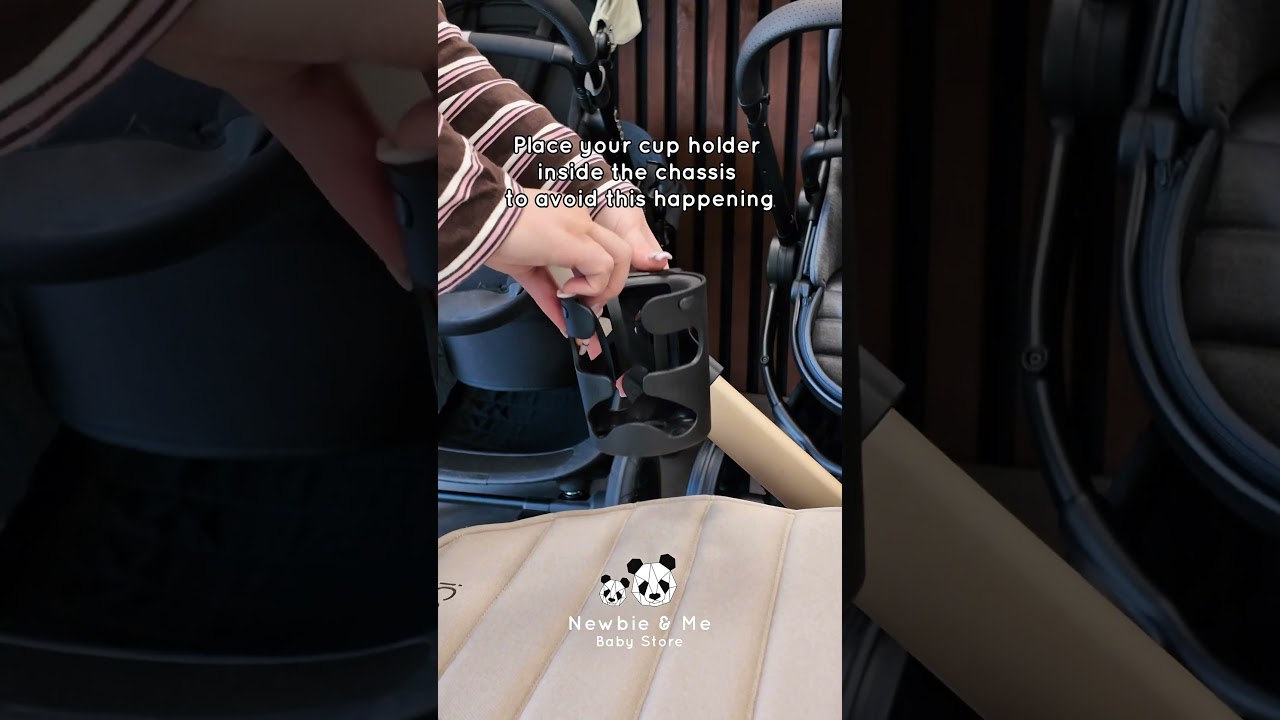 Genius Mum Hack! 🤯 Keep Your Cup Holder Safe on Your Pram! 