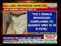 Gujarat University professor held over
