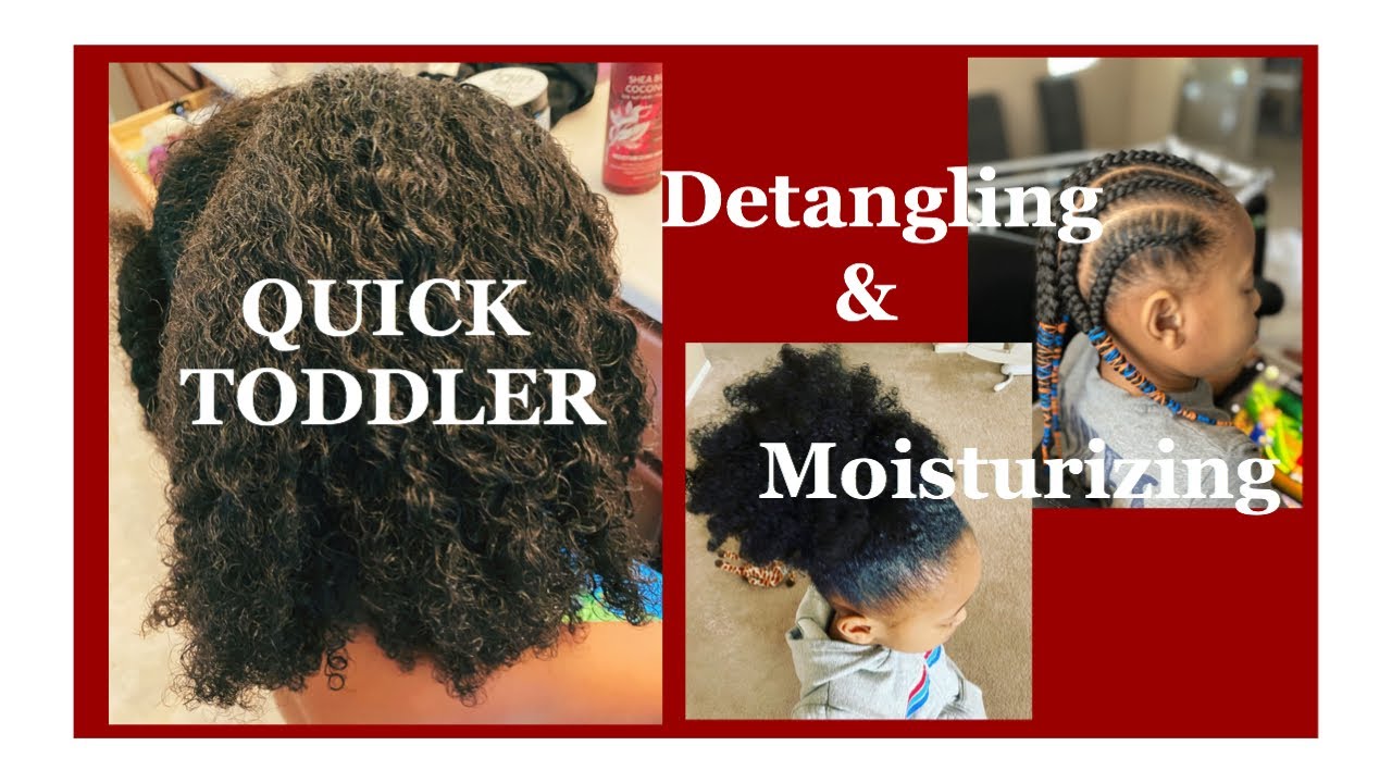 HOW TO DETANGLE FUSSY KIDS NATURAL HAIR (PAINLESS) | MOISTURIZE FOR PROTECTIVE STYLING-TYPE 4 HAIR!!