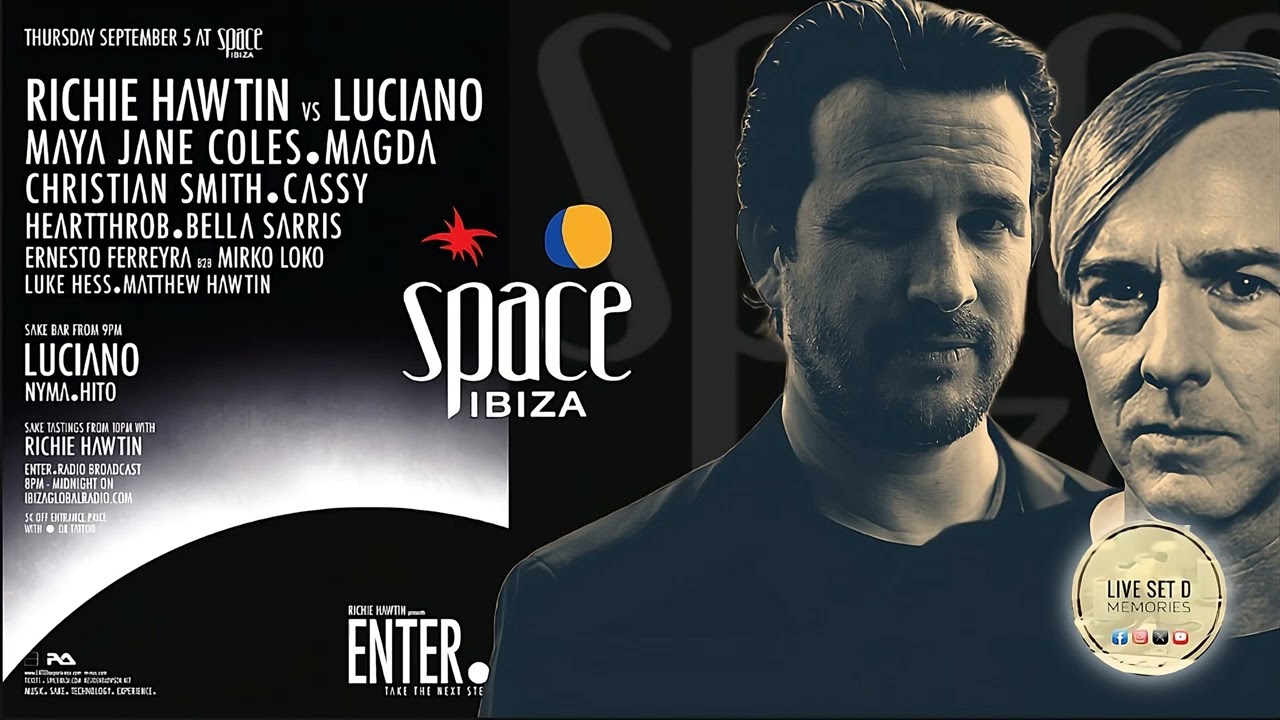 Richie Hawtin vs Luciano @ ENTER.Main, Space, Ibiza 05 09 2013 pt1