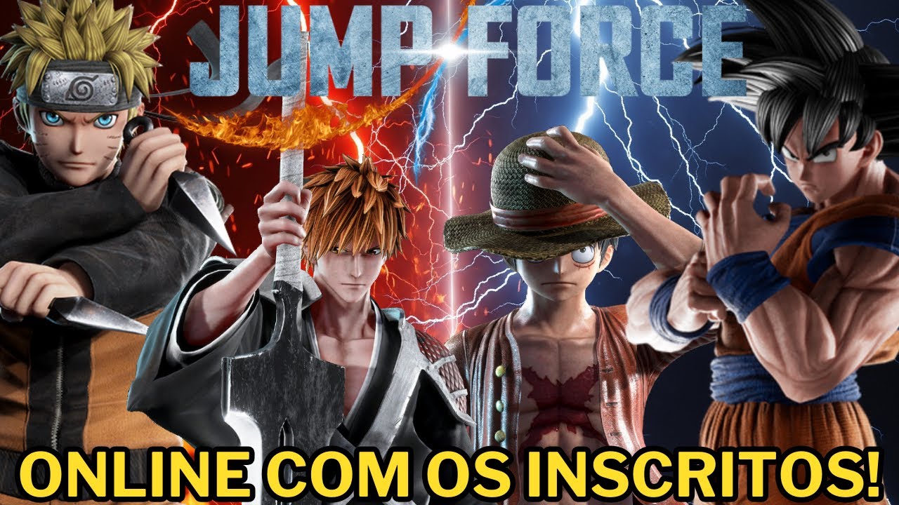 O "MELHOR" JOGO DE ANIME DE TODOS : JUMP FORCE  GAMEPLAY ONLINE VIA PARSEC NO CELULAR ANDROID