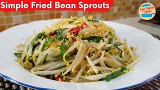 Fried Bean Sprouts with Crispy Garlic Recipe