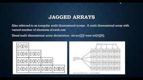 Java - Jagged Arrays - Irregular multidimensional Arrays #java #Arrays