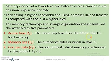 CSA - MODULE 2 - TOPIC 4 - MEMORY HIERARCHY TECHNOLOGY