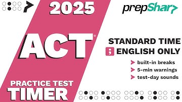 ACT English Test Timer (Standard Time)