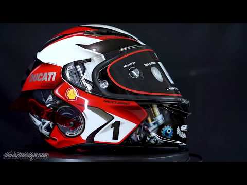 agv ducati helmet AGV Pista GPRR Ducati 25th Anniversary Helmet by Shin Abe