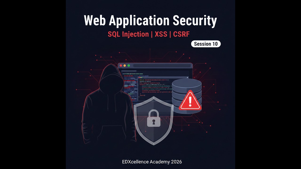 Session 10: Web Application Security | SQL Injection, XSS, CSRF | Linux ...