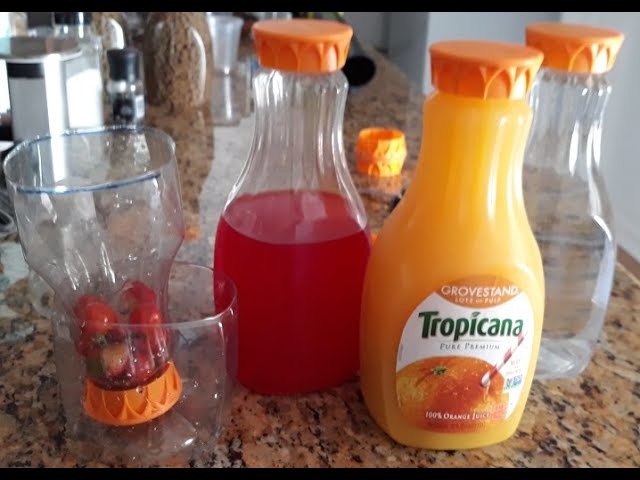 Good Way to Reuse Orange Juice Containers 