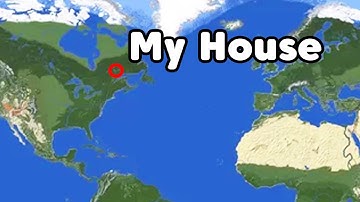 Travelling To My REAL House in Minecraft