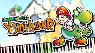 Yoshis Island - Training Course Theme Piano Tutorial Synthesia