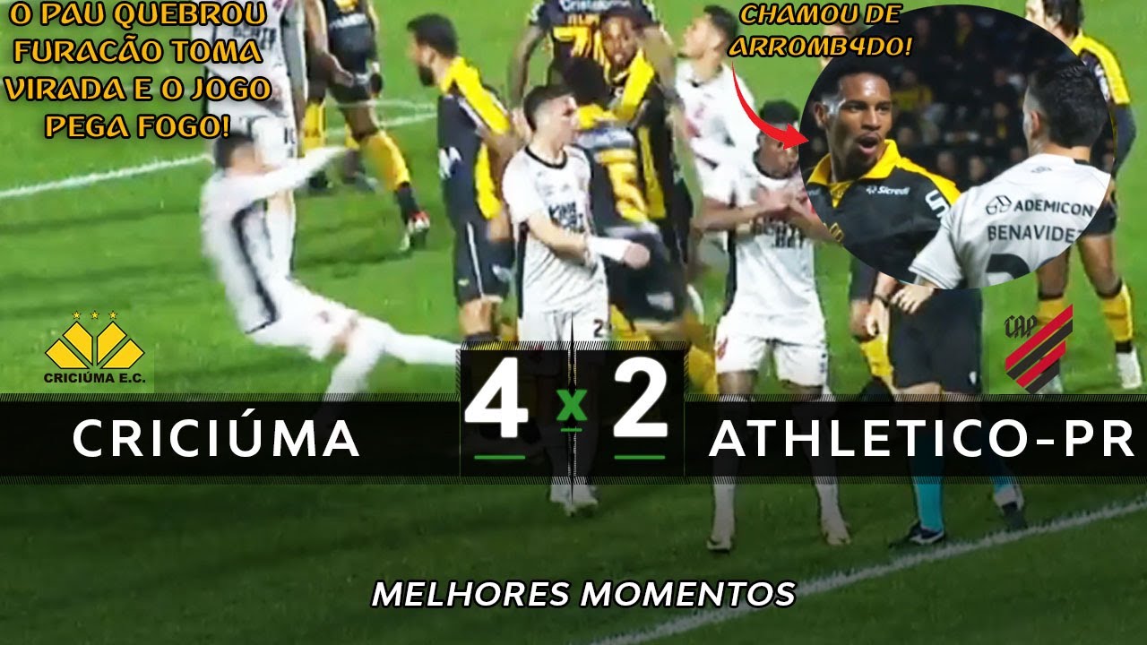 Criciúma x Athletico-PR | FURACÃO TOMA VIRADA E O P4U C0M3U | Melhores ...