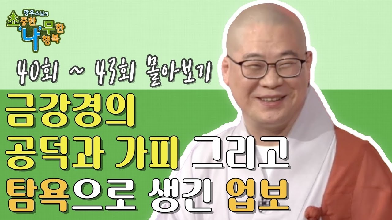 14 금강경의 공덕과 가피 그리고 탐욕으로 생긴 업보 이야기 광우스님 소나무 3편 몰아보기