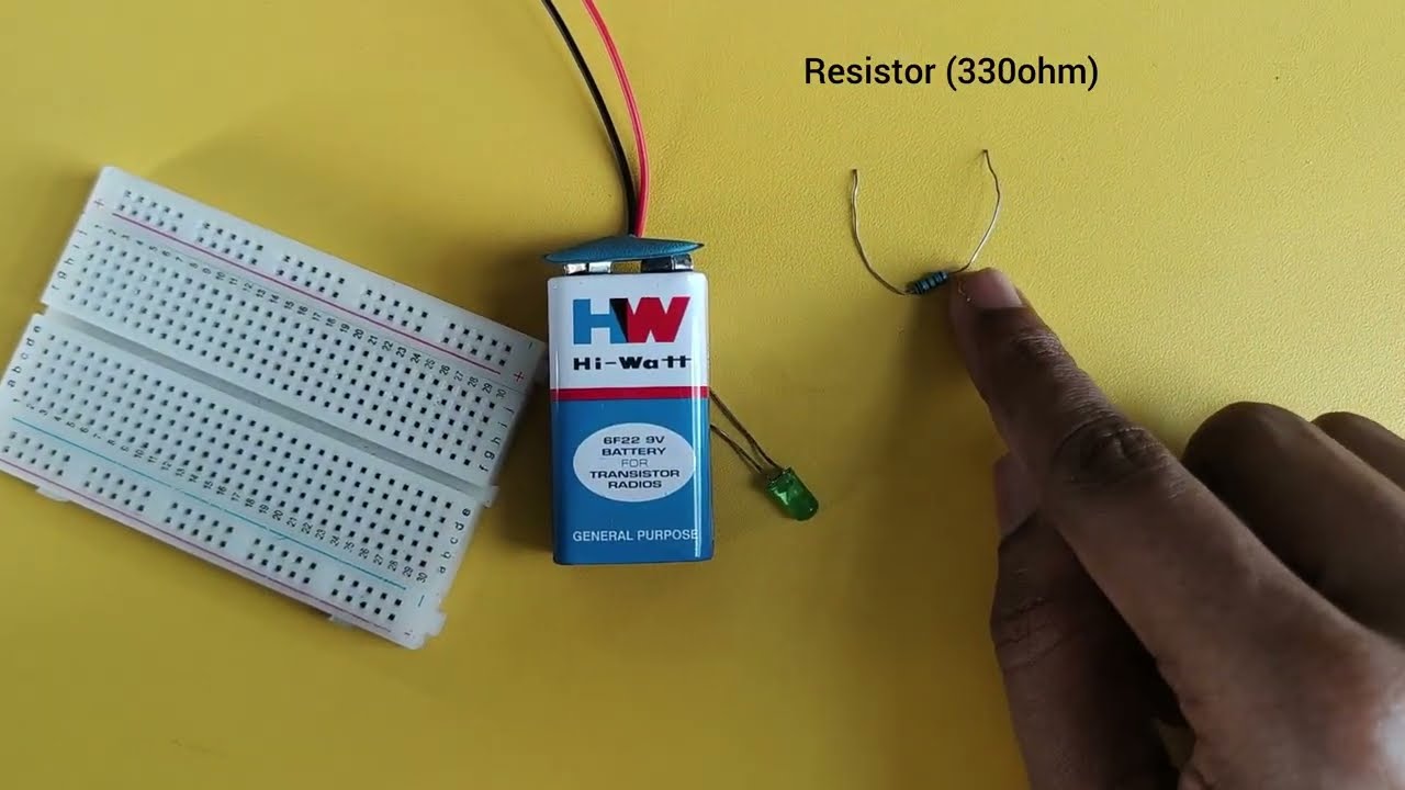 Simple circuit using breadboard