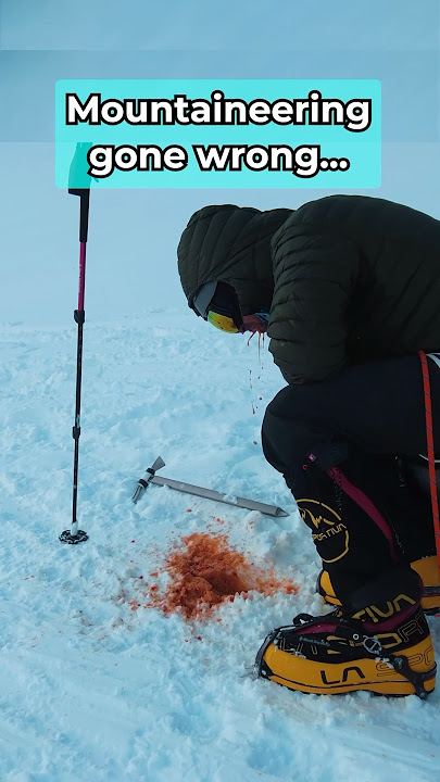 Is he coughing 🩸 on the tallest peak?