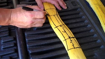 How to make a SNAKEY osage bow #1