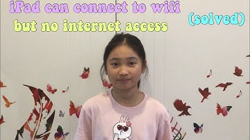 iPad connected to wifi, but no internet access (Solved)