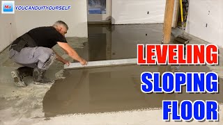 Sloping Floor Grinding And Leveling Using Straight Edge