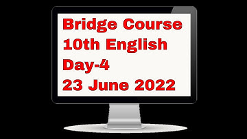 10th English Bridge Course Day-4