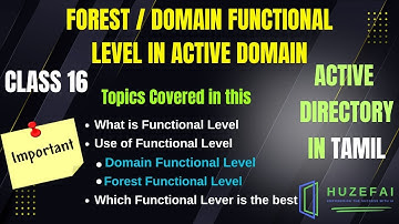 #21 Forest/Domain Functional Level in Tamil | Huzefa
