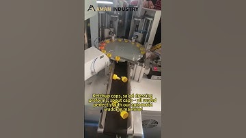 salad dressing preform cap wadding machine