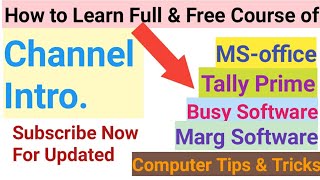 Learn Full Course of Tally Prime, Busy Software, Marg Software , MS-Office & Computer tips & tricks screenshot 5