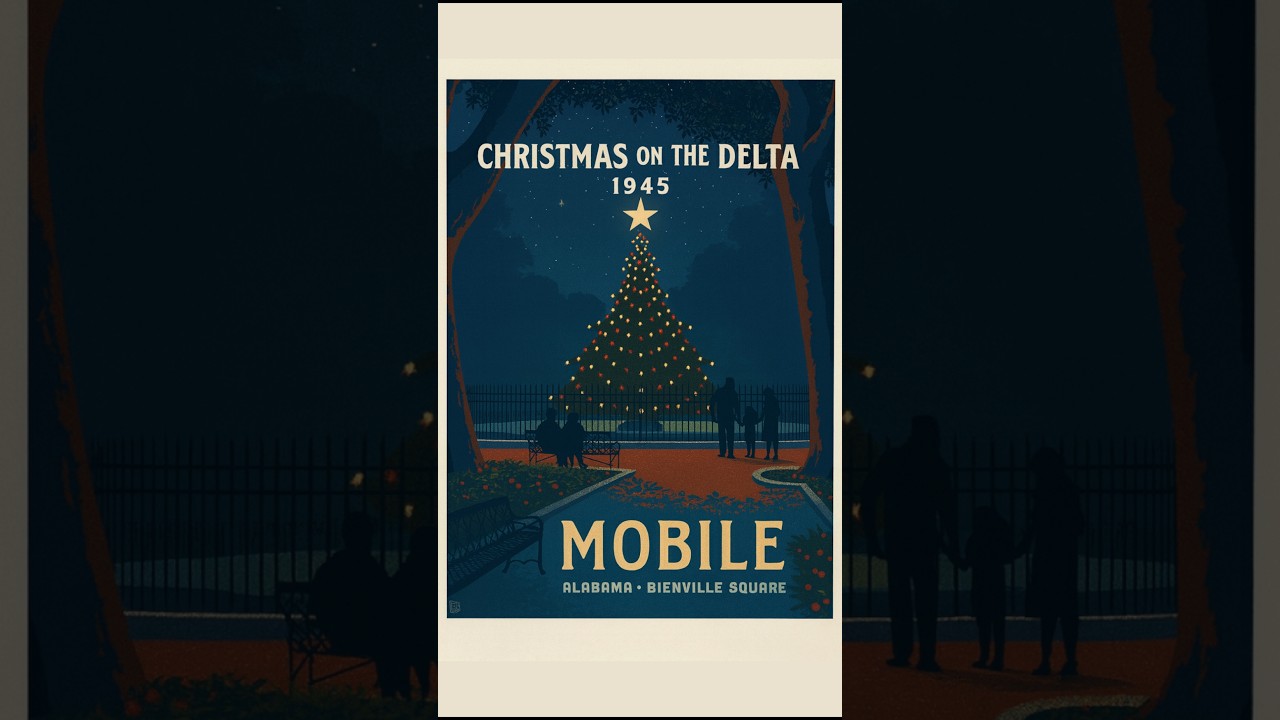 Рождество в дельте реки Мобил-Тенсо в 1945 году. 