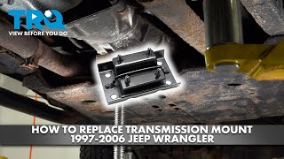 How to Replace Transmission Mount 1997-2006 Jeep Wrangler screenshot 5