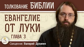 Евангелие от Луки. Глава 3. Крещение Господне. Родословие.  Священник Валерий Духанин