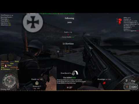 COD2 TDM Bots server: player yers using Aimbot.