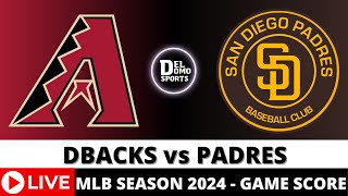 ARIZONA DIAMONDBACKS VS SAN DIEGO PADRES LIVE ⚾️ MLB Game Score Radio Play-by-Play JUL 7, 2024