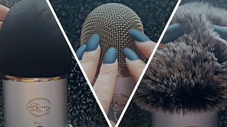 ASMR Mic Scratch Battle ⚔️ Bare vs. Foam/Fluffy Covers (No Talking)