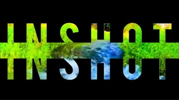Split Screen Text Effect YouTube Intro Tutorial (In shot video editor)2024