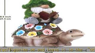 Nacome Solar Garden Gnomes Decorations for Yard - Outdoor Gnomes Statues for Patio,Yard,Balcony,Law