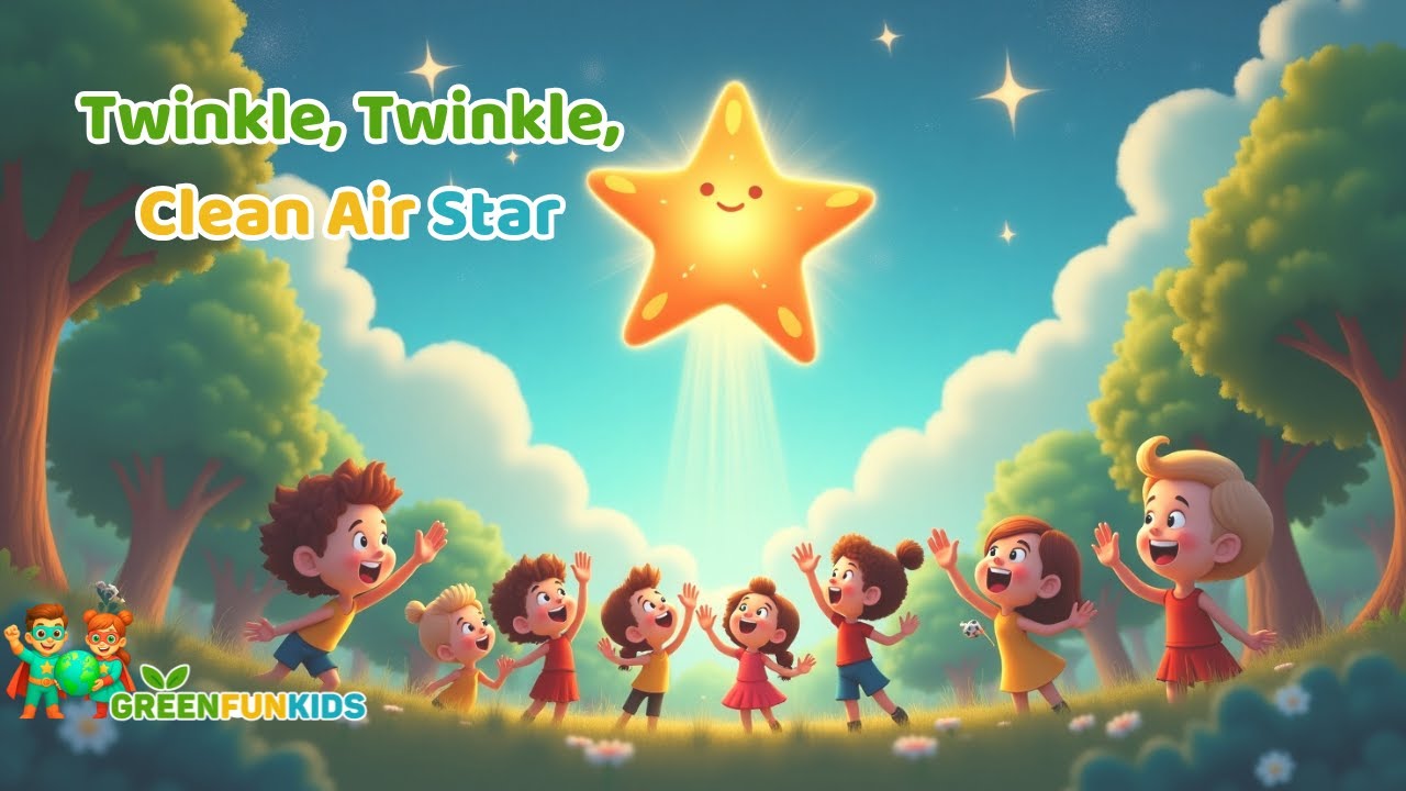 Twinkle, Twinkle, Clean Air Star | Kids Eco Song & Fun Animation